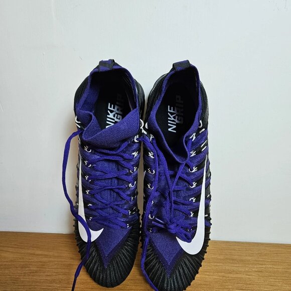 Nike Alpha Menace Elite‎ 2 Football Cleats Size 17 Purple Black 717140-510 - Picture 6 of 8